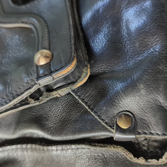 Lucky Brand black leather Abbey Road foldover bag - Picture 13 of 16
